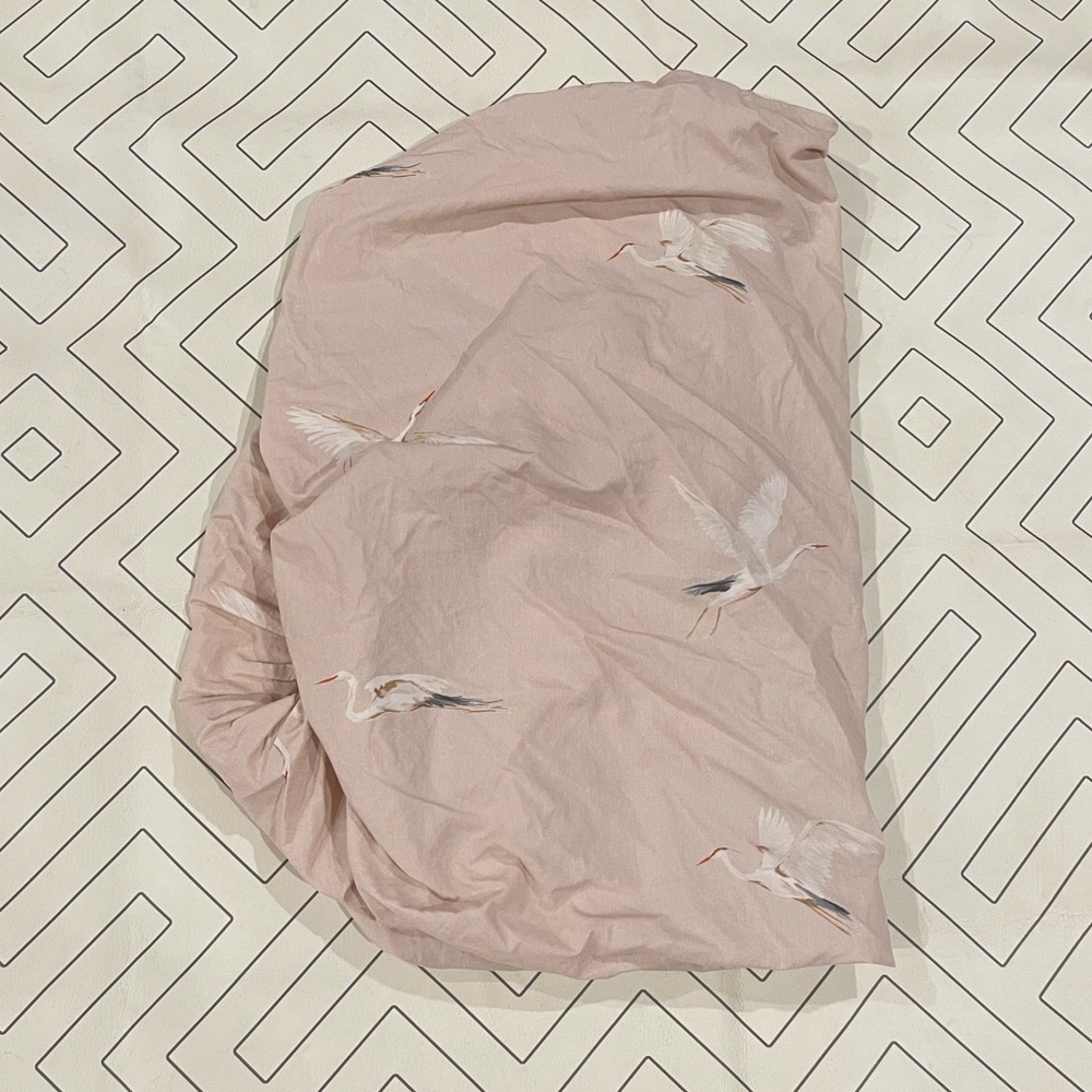 Crate & Kids Pink Pelican Crib Sheet